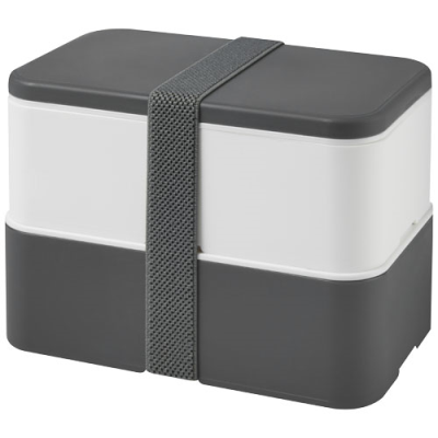 Picture of MIYO DOUBLE LAYER LUNCH BOX in Grey & White & Grey