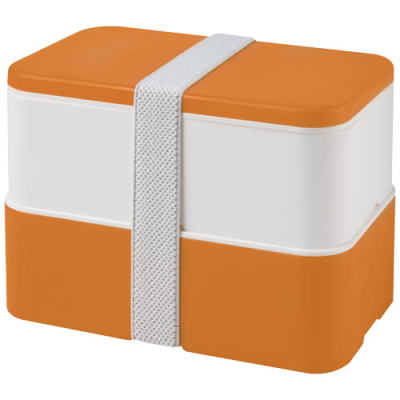 Picture of MIYO DOUBLE LAYER LUNCH BOX in Orange & White & White