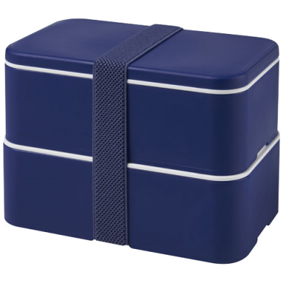 Picture of MIYO DOUBLE LAYER LUNCH BOX in Blue & Blue & Blue.