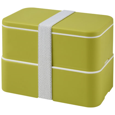 Picture of MIYO DOUBLE LAYER LUNCH BOX in Lime & Lime & White.