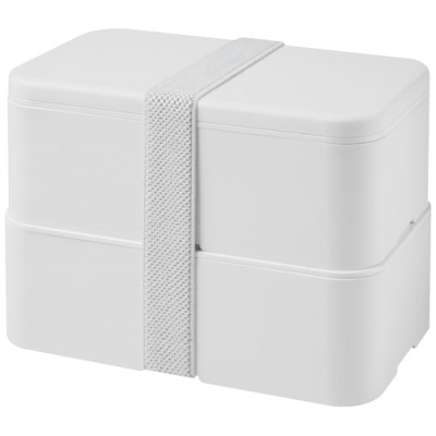 Picture of MIYO PURE DOUBLE LAYER LUNCH BOX in White & White & White