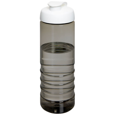 Picture of H2O ACTIVE® ECO TREBLE 750 ML FLIP LID SPORTS BOTTLE in Charcoal & White