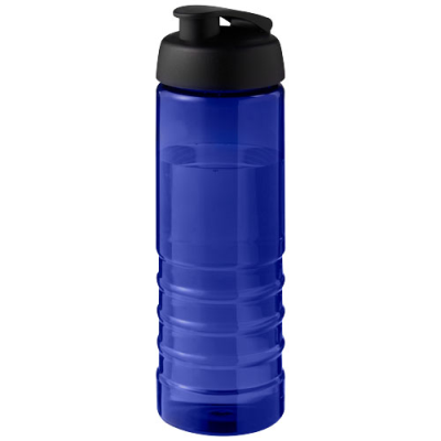 Picture of H2O ACTIVE® ECO TREBLE 750 ML FLIP LID SPORTS BOTTLE in Blue & Solid Black.