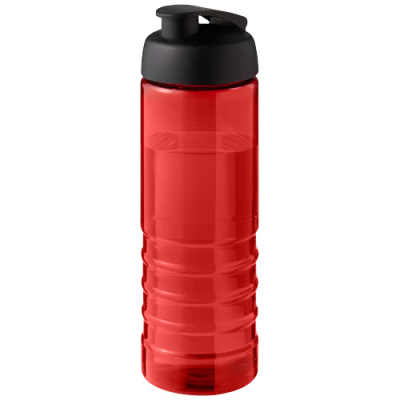 Picture of H2O ACTIVE® ECO TREBLE 750 ML FLIP LID SPORTS BOTTLE in Red & Solid Black.