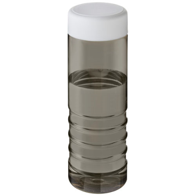 Picture of H2O ACTIVE® ECO TREBLE 750 ML SCREW CAP WATER BOTTLE in Charcoal & White.
