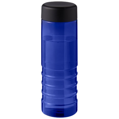 Picture of H2O ACTIVE® ECO TREBLE 750 ML SCREW CAP WATER BOTTLE in Blue & Solid Black.