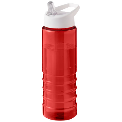 Picture of H2O ACTIVE® ECO TREBLE 750 ML SPOUT LID SPORTS BOTTLE in Red & White
