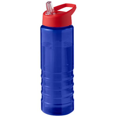 Picture of H2O ACTIVE® ECO TREBLE 750 ML SPOUT LID SPORTS BOTTLE in Blue & Red.