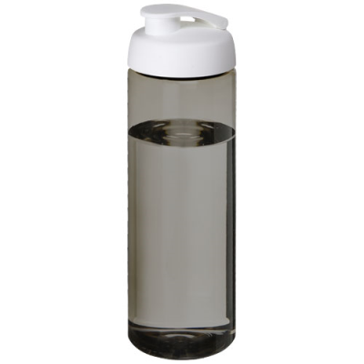 Picture of H2O ACTIVE® ECO VIBE 850 ML FLIP LID SPORTS BOTTLE in Charcoal & White.