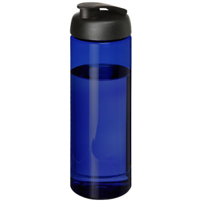 Picture of H2O ACTIVE® ECO VIBE 850 ML FLIP LID SPORTS BOTTLE in Blue & Solid Black.