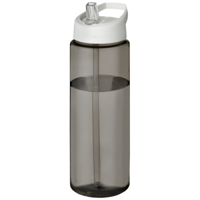 Picture of H2O ACTIVE® ECO VIBE 850 ML SPOUT LID SPORTS BOTTLE in Charcoal & White