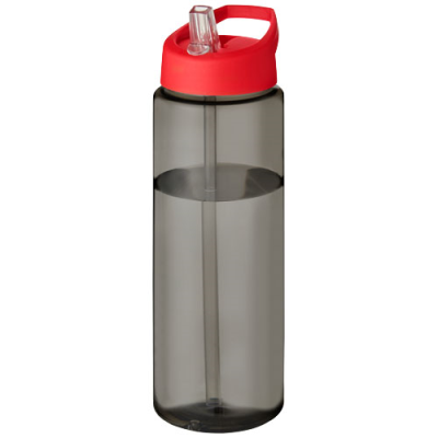 Picture of H2O ACTIVE® ECO VIBE 850 ML SPOUT LID SPORTS BOTTLE in Charcoal & Red