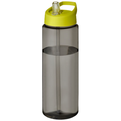 Picture of H2O ACTIVE® ECO VIBE 850 ML SPOUT LID SPORTS BOTTLE in Charcoal & Lime.