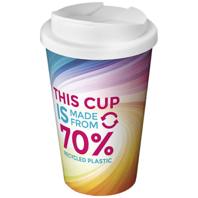 Picture of BRITE-AMERICANO® ECO 350 ML SPILL-PROOF THERMAL INSULATED TUMBLER in White.