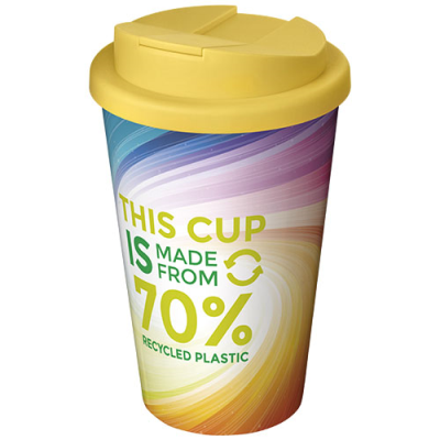 Picture of BRITE-AMERICANO® ECO 350 ML SPILL-PROOF THERMAL INSULATED TUMBLER in Yellow.