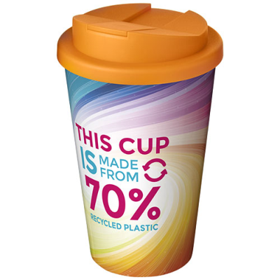 Picture of BRITE-AMERICANO® ECO 350 ML SPILL-PROOF THERMAL INSULATED TUMBLER in Orange.