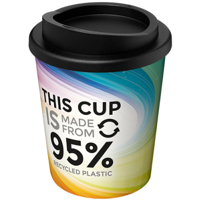 Picture of BRITE-AMERICANO® ESPRESSO RECYCLED 250 ML THERMAL INSULATED TUMBLER in White & Solid Black