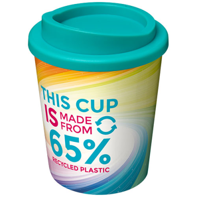 Picture of BRITE-AMERICANO ESPRESSO ECO 250 ML THERMAL INSULATED TUMBLER in Aqua Blue.