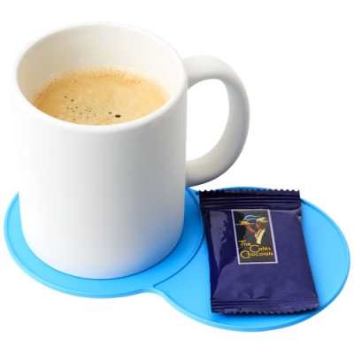 Picture of SIDEKICK PLASTIC COASTER in Aqua