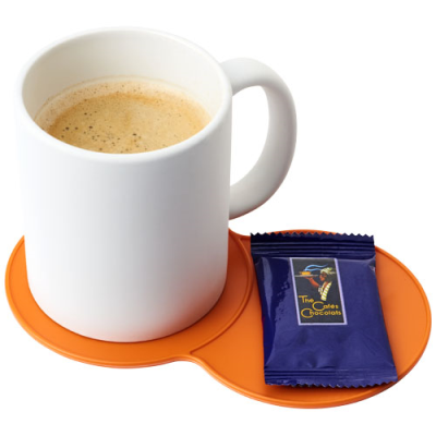 Picture of SIDEKICK PLASTIC COASTER in Orange