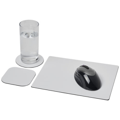 Picture of BRITE-MAT® MOUSEMAT AND COASTER SET COMBO 1 in Solid Black