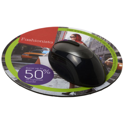 Picture of Q-MAT® ROUND MOUSEMAT in Solid Black.