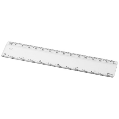 Picture of RENZO 15 CM PLASTIC RULER in Transparent Clear Transparent