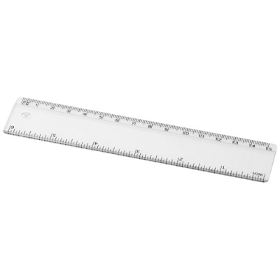 Picture of RENZO 15 CM PLASTIC RULER in Clear Transparent Clear Transparent