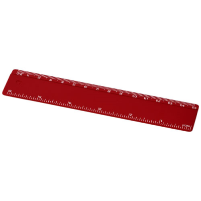 Picture of RENZO 15 CM PLASTIC RULER in Red.