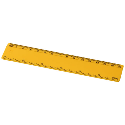 Picture of RENZO 15 CM PLASTIC RULER in Yellow.