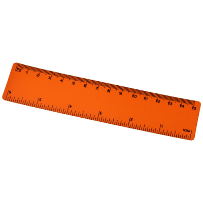 ROTHKO 15 CM PLASTIC RULER in Orange.