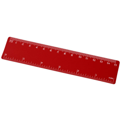 ROTHKO 15 CM PLASTIC RULER in Red.