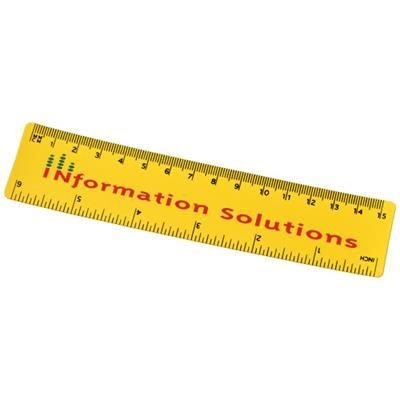Picture of ROTHKO 15 CM PLASTIC RULER in Yellow