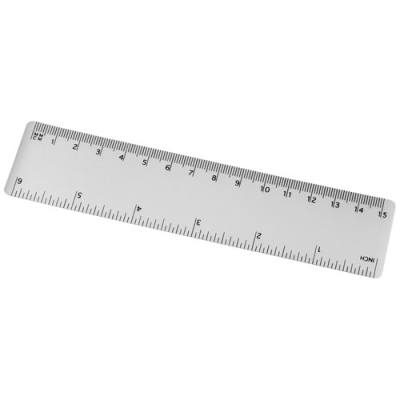 ROTHKO 15 CM PLASTIC RULER in Clear Transparent.