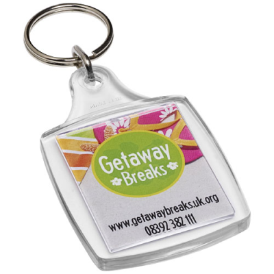 Picture of TOUR A5 KEYRING CHAIN in Clear Transparent Clear Transparent.