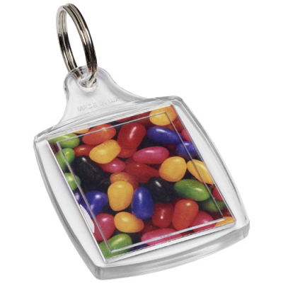 Picture of MODE S5 CLASSIC KEYRING CHAIN in Clear Transparent Clear Transparent.