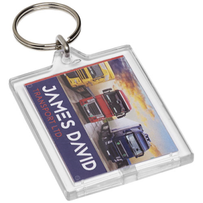 Picture of KAILEE E1 KEYRING CHAIN in Clear Transparent Clear Transparent.