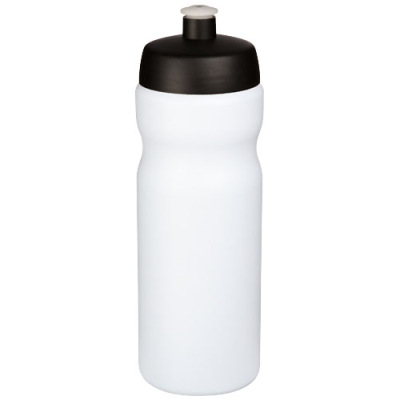 Picture of BASELINE® PLUS 650 ML SPORTS BOTTLE in White & Solid Black.