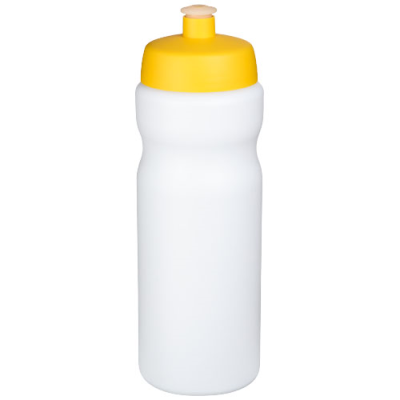 Picture of BASELINE® PLUS 650 ML SPORTS BOTTLE in White & Yellow.