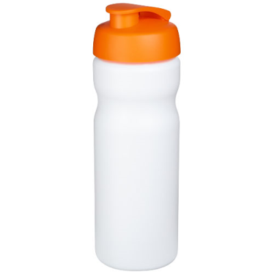 Picture of BASELINE® PLUS 650 ML FLIP LID SPORTS BOTTLE in White & Orange.