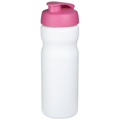 Picture of BASELINE® PLUS 650 ML FLIP LID SPORTS BOTTLE in White & Pink.