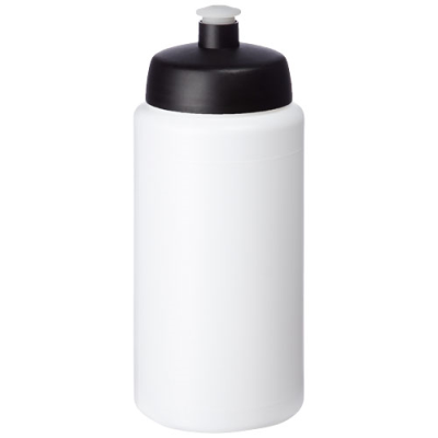 Picture of BASELINE® PLUS GRIP 500 ML SPORTS LID SPORTS BOTTLE in White & Solid Black.