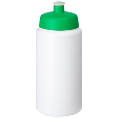 Picture of BASELINE® PLUS GRIP 500 ML SPORTS LID SPORTS BOTTLE in White & Green.