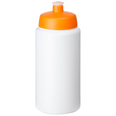 Picture of BASELINE® PLUS GRIP 500 ML SPORTS LID SPORTS BOTTLE in White & Orange.