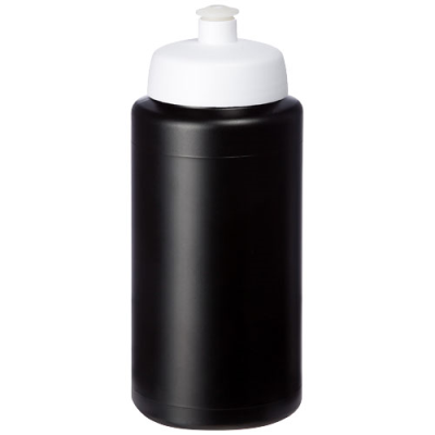 Picture of BASELINE® PLUS GRIP 500 ML SPORTS LID SPORTS BOTTLE in Solid Black & White