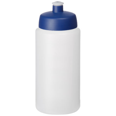Picture of BASELINE® PLUS GRIP 500 ML SPORTS LID SPORTS BOTTLE in Clear Transparent & Blue.