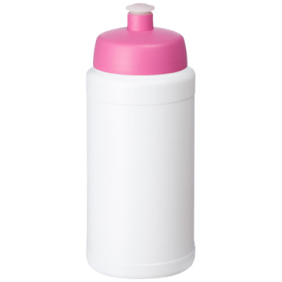 Picture of BASELINE® PLUS 500 ML BOTTLE with Sports Lid in White & Pink.