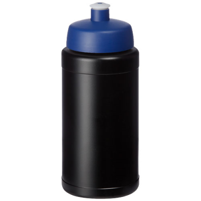 Picture of BASELINE® PLUS 500 ML BOTTLE with Sports Lid in Solid Black & Blue.