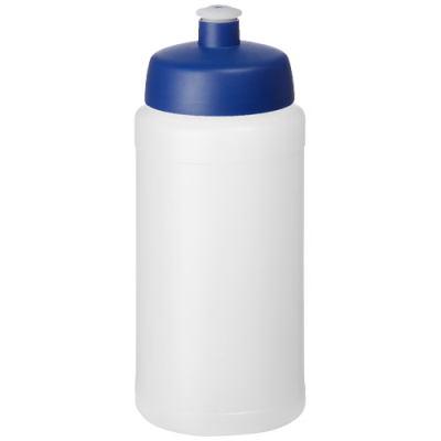 Picture of BASELINE® PLUS 500 ML BOTTLE with Sports Lid in Clear Transparent & Blue.