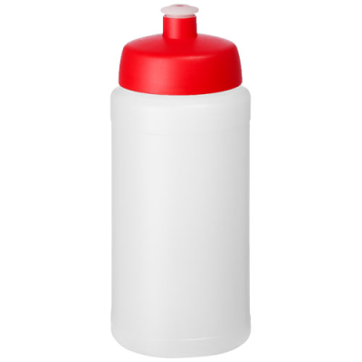 Picture of BASELINE® PLUS 500 ML BOTTLE with Sports Lid in Clear Transparent & Red.